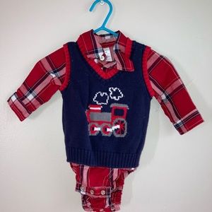 Red, Navy, Khaki 3 Piece Set (boy)